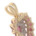 Yellow Gold Ruby Diamond Heart Cluster Halo Pendant 14k Heart Round .86ctw Love Yellow Gold Ruby Diamond Heart Cluster Halo Pendant 14k Heart Round .86ctw Love