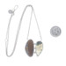 Sterling Silver Boulder Opal Druzy Quartz Two-Stone Necklace - 925 Adjustable Sterling Silver Boulder Opal Druzy Quartz Two-Stone Necklace - 925 Adjustable