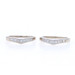 White Gold Diamond Set of 2 Enhancer Wedding Bands 14k Princ 1.00ctw Guard Rings White Gold Diamond Set of 2 Enhancer Wedding Bands 14k Princ 1.00ctw Guard Rings