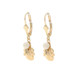 Yellow Gold Dangle Earrings - 14k Leaves Pierced Yellow Gold Dangle Earrings - 14k Leaves Pierced