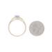 Yellow Gold Tanzanite White Topaz Ring - 14k Oval 2.15ctw Yellow Gold Tanzanite White Topaz Ring - 14k Oval 2.15ctw