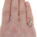 Rose Gold Diamond Sapphire Edwardian Cluster Ring 18k Mine .36ctw Stripe Antique Rose Gold Diamond Sapphire Edwardian Cluster Ring 18k Mine .36ctw Stripe Antique