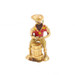 Yellow Gold Enamel Vintage Oil Barrel Drummer Charm - 18k Musician Moves Yellow Gold Enamel Vintage Oil Barrel Drummer Charm - 18k Musician Moves