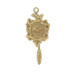 Yellow Gold Cuckoo Clock Charm - 14k Timekeeping Weight Moves