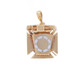Yellow Gold Scottish Rite 32nd Degree Fob Pendant - 14k Masonic Knights Templar Yellow Gold Scottish Rite 32nd Degree Fob Pendant - 14k Masonic Knights Templar