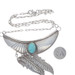 Native American Navajo Turquoise Necklace 18 1/2" Sterling 925 Feathers Native American Navajo Turquoise Necklace 18 1/2" Sterling 925 Feathers