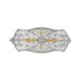 White Gold Diamond Art Deco Brooch - 10k Single Cut Vintage Floral Filigree Pin White Gold Diamond Art Deco Brooch - 10k Single Cut Vintage Floral Filigree Pin