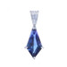 White Gold Tanzanite Solitaire Pendant - 14k Kite 2.28ct