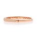 Rose Gold Pavé Diamond Oval Bangle Bracelet 6 3/4" - 18k Round Brilliant 3.78ctw Rose Gold Pavé Diamond Oval Bangle Bracelet 6 3/4" - 18k Round Brilliant 3.78ctw