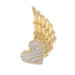 King Baby Pavé Diamond Winged Heart Enhancer Pendant Yellow Gold 18k .52ctwLove King Baby Pavé Diamond Winged Heart Enhancer Pendant Yellow Gold 18k .52ctwLove