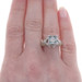 White Gold Blue Diamond Cluster Ring - 10k Princess Baguette 1.00ctw Treated White Gold Blue Diamond Cluster Ring - 10k Princess Baguette 1.00ctw Treated