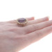 Yellow Gold Amethyst & Diamond Vintage Halo Ring - 14k Mixed Oval 7.95ctw Yellow Gold Amethyst & Diamond Vintage Halo Ring - 14k Mixed Oval 7.95ctw