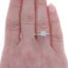 White Gold Diamond Vintage Solitaire Engagement Ring -14k Round Brilliant Floral White Gold Diamond Vintage Solitaire Engagement Ring -14k Round Brilliant Floral