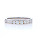 White Gold Diamond Wedding Band - 14k Round Brilliant .77ctw Channel Set Ring White Gold Diamond Wedding Band - 14k Round Brilliant .77ctw Channel Set Ring