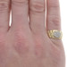 Yellow Gold Diamond Cluster Band - 18k Round Brilliant .10ctw Link Ring Yellow Gold Diamond Cluster Band - 18k Round Brilliant .10ctw Link Ring