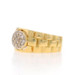 Yellow Gold Diamond Cluster Band - 18k Round Brilliant .10ctw Link Ring Yellow Gold Diamond Cluster Band - 18k Round Brilliant .10ctw Link Ring