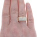 Yellow Gold Diamond Cluster Band - 18k Round .60ctw Channel Set Comfort Fit Ring Yellow Gold Diamond Cluster Band - 18k Round .60ctw Channel Set Comfort Fit Ring