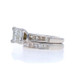 White Gold Diamond Cluster Engagement Ring Wedding Band 14k Princess 3.00ctw Sz8 White Gold Diamond Cluster Engagement Ring Wedding Band 14k Princess 3.00ctw Sz8