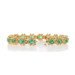 Yellow Gold Emerald & Diamond Halo Link Bracelet 7" - 14k Oval 11.39ctw Floral Yellow Gold Emerald & Diamond Halo Link Bracelet 7" - 14k Oval 11.39ctw Floral