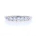 Platinum Diamond Vintage Five-Stone Wedding Band - 900 Rnd.50ctw Knife-Edge Ring Platinum Diamond Vintage Five-Stone Wedding Band - 900 Rnd.50ctw Knife-Edge Ring