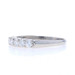 Platinum Diamond Vintage Five-Stone Wedding Band - 900 Rnd.50ctw Knife-Edge Ring Platinum Diamond Vintage Five-Stone Wedding Band - 900 Rnd.50ctw Knife-Edge Ring