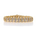 Yellow Gold Diamond Cluster Link Bracelet 7" - 10k Round Brilliant 5.00ctw Yellow Gold Diamond Cluster Link Bracelet 7" - 10k Round Brilliant 5.00ctw