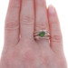Rose Gold Chrome Diopside Diamond Crossover Ring - 10k Cushion 1.62ctw Rose Gold Chrome Diopside Diamond Crossover Ring - 10k Cushion 1.62ctw