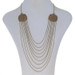 Yellow Gold Pearl Edwardian Nine-Strand Necklace 15 3/4" - 14k Antique Chain Yellow Gold Pearl Edwardian Nine-Strand Necklace 15 3/4" - 14k Antique Chain