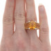 Bellarri Citrine & Diamond Ring - Yellow Gold 18k Cushion Scalloped Edge Sz 8 Bellarri Citrine & Diamond Ring - Yellow Gold 18k Cushion Scalloped Edge Sz 8