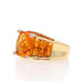 Bellarri Citrine & Diamond Ring - Yellow Gold 18k Cushion Scalloped Edge Sz 8 Bellarri Citrine & Diamond Ring - Yellow Gold 18k Cushion Scalloped Edge Sz 8