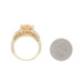Bellarri Citrine & Diamond Ring - Yellow Gold 18k Cushion Scalloped Edge Sz 8 Bellarri Citrine & Diamond Ring - Yellow Gold 18k Cushion Scalloped Edge Sz 8