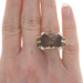 Bellarri Smoky Quartz, Citrine, & Diamond Ring Yellow Gold 18k Cushion Sz 8 1/4 Bellarri Smoky Quartz, Citrine, & Diamond Ring Yellow Gold 18k Cushion Sz 8 1/4