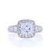 Gabriel & Co. Semi-Mount Halo Engagement Ring White Gold 14k Cush Rnd CZ Dias. Gabriel & Co. Semi-Mount Halo Engagement Ring White Gold 14k Cush Rnd CZ Dias.
