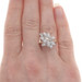 Yellow Gold Diamond Vintage Cluster Cocktail Bypass Ring 14k Single.25ctw Leaves Yellow Gold Diamond Vintage Cluster Cocktail Bypass Ring 14k Single.25ctw Leaves