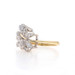 Yellow Gold Diamond Vintage Cluster Cocktail Bypass Ring 14k Single.25ctw Leaves Yellow Gold Diamond Vintage Cluster Cocktail Bypass Ring 14k Single.25ctw Leaves