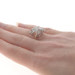 Yellow Gold Diamond Vintage Cluster Cocktail Bypass Ring 14k Single.25ctw Leaves Yellow Gold Diamond Vintage Cluster Cocktail Bypass Ring 14k Single.25ctw Leaves