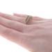 Yellow Gold Sapphire Diamond Cluster Cocktail Ring -14k Rnd .77ctw Stripe Tiered Yellow Gold Sapphire Diamond Cluster Cocktail Ring -14k Rnd .77ctw Stripe Tiered