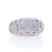 White Gold Diamond Four-Leaf Clover Cluster Cocktail Dome Band 9k 1.00ctw Ring White Gold Diamond Four-Leaf Clover Cluster Cocktail Dome Band 9k 1.00ctw Ring