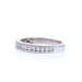 White Gold Diamond Wedding Band - 14k Round .25ctw Channel Set Milgrain Ring