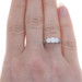 White Gold Diamond Three-Stone Engagement Ring - 14k Round 1.49ctw Cathedral White Gold Diamond Three-Stone Engagement Ring - 14k Round 1.49ctw Cathedral