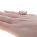 White Gold Shell Cocktail Solitaire Ring - 14k Carved Cameo Silhouette White Gold Shell Cocktail Solitaire Ring - 14k Carved Cameo Silhouette
