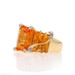 Bellarri Citrine & Diamond Ring - Yellow Gold 18k Cushion Fantasy Bellarri Citrine & Diamond Ring - Yellow Gold 18k Cushion Fantasy