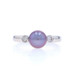 White Gold Cultured Pearl & Diamond Ring - 14k Round Brilliant .10ctw White Gold Cultured Pearl & Diamond Ring - 14k Round Brilliant .10ctw
