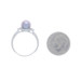 White Gold Cultured Pearl & Diamond Ring - 14k Round Brilliant .10ctw White Gold Cultured Pearl & Diamond Ring - 14k Round Brilliant .10ctw