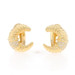 Yellow Gold Diamond Cressent Large Stud Earrings - 18k Single Cut .32ctw Yellow Gold Diamond Cressent Large Stud Earrings - 18k Single Cut .32ctw