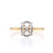 Yellow Gold Semi-Mount Hidden Halo Engagement Ring - 14k Diamonds ~8x6mm Oval Yellow Gold Semi-Mount Hidden Halo Engagement Ring - 14k Diamonds ~8x6mm Oval