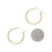 Yellow Gold Rope Twist Hoop Earrings - 14k Round Pierced Yellow Gold Rope Twist Hoop Earrings - 14k Round Pierced