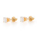 Yellow Gold Diamond Stud Earrings - 14k Round Brilliant .68ctw Pierced Screw-Ons Yellow Gold Diamond Stud Earrings - 14k Round Brilliant .68ctw Pierced Screw-Ons