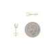 Yellow Gold Diamond Stud Earrings - 14k Round Brilliant .68ctw Pierced Screw-Ons Yellow Gold Diamond Stud Earrings - 14k Round Brilliant .68ctw Pierced Screw-Ons