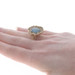 Yellow Gold Opal Flower Cocktail Solitaire Ring - 14k Oval Cabochon Triplet Yellow Gold Opal Flower Cocktail Solitaire Ring - 14k Oval Cabochon Triplet